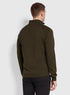 Farah Jim Half Zip Sweater Green